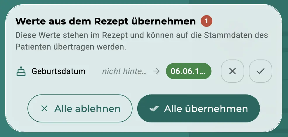 Rezept scannen und Daten automatisch ergänzen